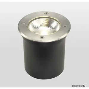 SLV Spot Encastré Extérieur Rond Rocci Led 6w Inox 316 3000k Ip67