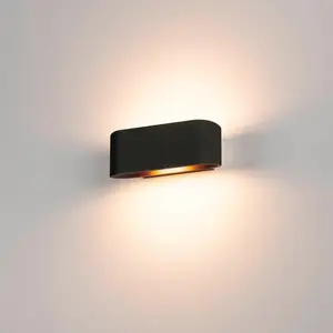 SLV OSSA 180, applique intérieure, noir, R7s 78mm/QT-DE12, 100W max - Lampes murales et de plafond