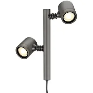 Comparateur de prix : SLV MYRA 2, anthracite, GU10, max. 2x4,5W, IP44