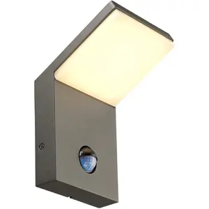 Comparateur de prix : SLV ORDI, applique LED, anthracite, 3000K, 9W, avec détecteur de mouve...