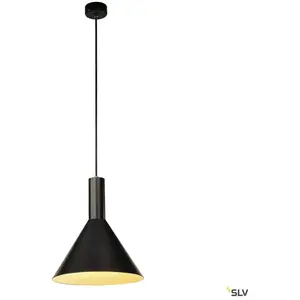 SLV Phelia 22, suspension intérieure, ø 27,5 cm, noir-blanc, e27, 23w max pas cher