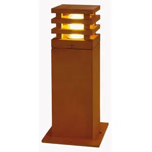 Comparateur de prix : SLV Borne LED lumineuse Rusty carrée, haut 40 cm