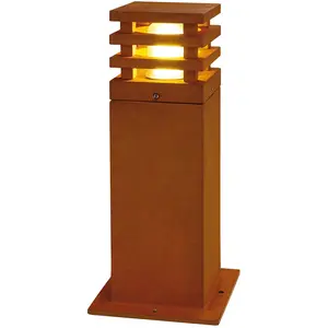 Comparateur de prix : Borne LED - SLV - RUSTY LED 40 CARRE - Fonte Rouillée - 3000K - IP55 - Vintage
