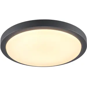 SLV AINOS LED, rond, anthracite, LED 3000K, avec d?tecteur