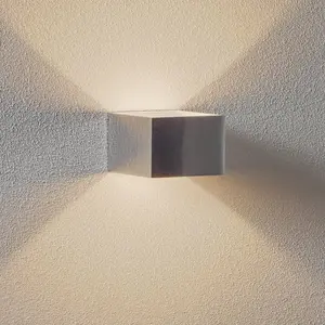 SLV Logs In applique LED 10 cm aluminium/blanche