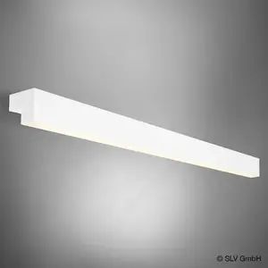 L-LINE 120 LED, applique et plafonnier, IP44, 3000K, 3000lm, blanc