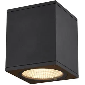 SLV Enola plafonnier extérieur carré m anthracite led 10W 3000K/4000K ...