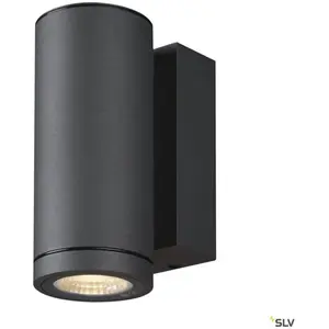 SLV Enola, applique extérieure, rond, s, anthracite, led, 6w, 3000k/4000k, ip65