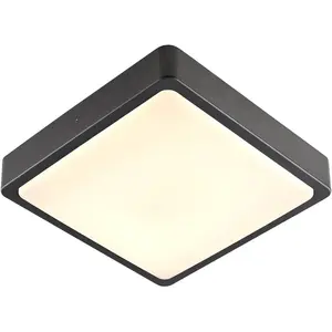 SLV AINOS, applique et plafonnier extérieur, carré, anthracite, LED, 1...