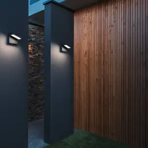 Comparateur de prix : SLV Applique murale LED Abridor, anthracite, largeur 14 cm, aluminium