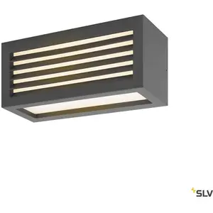 SLV Applique Ext?Rieure Box-L, Anthracite Avec Led Int?Gr?, 19w, 3000k, Ip54