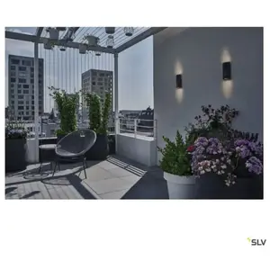 SLV Applique Ext?Rieure Avec Led Int?Gr?E Slv Vilua Up/Down, Anthracite, 16w, 3000k, Ip54