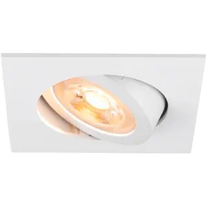 Comparateur de prix : SLV Plafonnier encastré New Tria, blanc, aluminium, longueur 8,2 cm