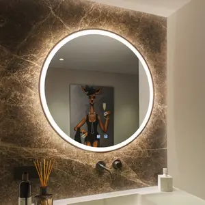 Comparateur de prix : SLV Trukko LED miroir mural IP44 CCT noir Ø 80cm