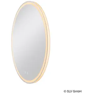 SLV TRUKKO 80, miroir Ø 80 cm, chromé - Lampes murales et de plafond