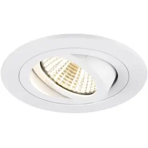 SLV New Tria Spot de plafond encastré LED, rond, 1007403,