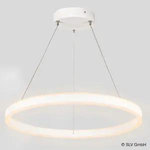 SLV ONE 60, suspension intérieure, up/down, blanc, LED, 24W, 2700/3000K, interrupteur CCT - Lampes pendulaires pas cher