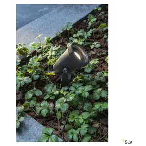 Comparateur de prix : SLV Lampe sur piquet Samrina, noir, plastique, hauteur 13 cm