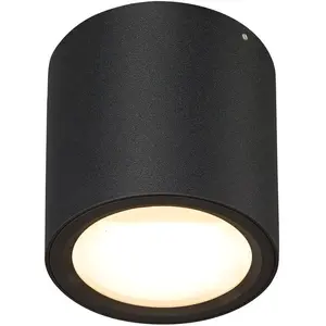 SLV OCULUS CL Spot LED encastrable en aluminium noir à intensité varia...