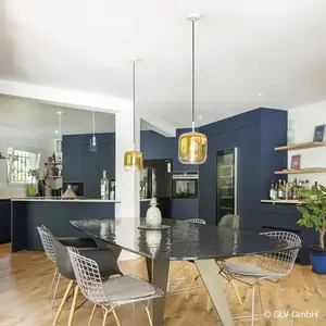 SLV PANTILO 20 PD, Suspension E27, doré/chromé - Lampes pendulaires pas cher