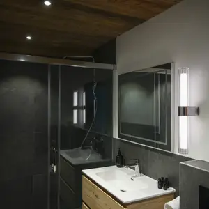 Comparateur de prix : SLV Applique murale LED pour salle de bain Lygant double, chrome, alum...
