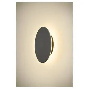 Applique murale extérieure LED D-RING M IP65 noir - SLV 1007913