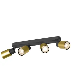 SLV Puri 2.0 Tube Projecteur à 4 sources lumineuses, GU10, 1008345,