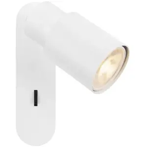 SLV PURI 2.0 Tube, plafonnier et applique en saillie, interrupteur, carré, 1x max. 6 W GU10, blanc - Lampes murales et de plafond