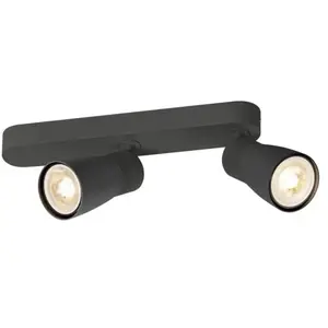 SLV Puri 2.0 Dome Projecteur à 2 sources lumineuses, GU10, 1008316,