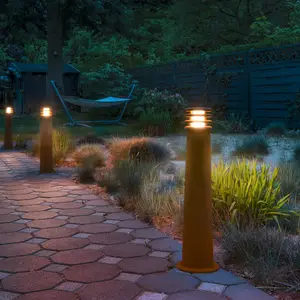 Comparateur de prix : SLV Borne lumineuse Rusty 70, couleur rouille, acier, hauteur 70 cm, IP55