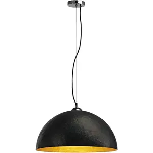 Comparateur de prix : SLV Forchini pd-1 suspension, ronde, noir/or, e27, max. 40W