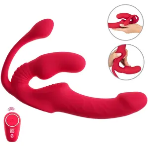 YOU2TOYS Vibromasseur Triple Teaser RC Strapless Strap-on pas cher