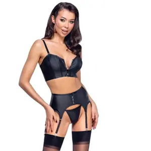 Cottelli Collection   Ensemble Avec Fermeture Strass   NoirVendu paradam-et-eve