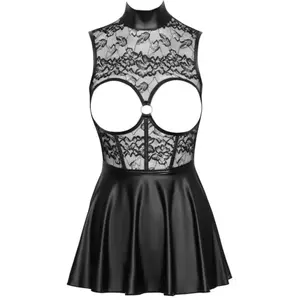 Cottelli Collection   Robe Open Cup   NoirVendu paradam-et-eve