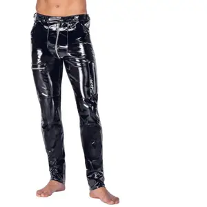 Black Level - Pantalon Skinny Vinyle - Noir pas cher