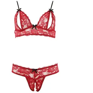 Comparateur de prix : Cottelli Collection Ensemble Dentelle 2 Pièces Ouvert