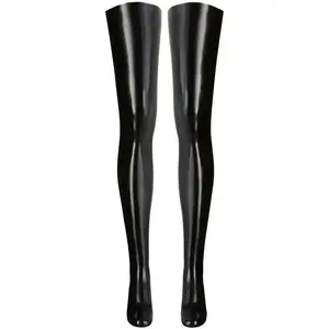 Bas en latex noirs