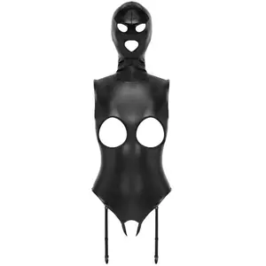 Bad Kitty Body Ouvert avec Cagoule NoirVendu paradam-et-eve