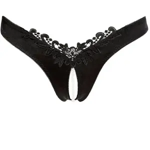 Comparateur de prix : Cottelli Collection String Ouvert Rio à Perles Noir