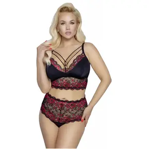 Comparateur de prix : Cottelli Collection Ensemble 2 Pièces Grande Taille Bustier et Shorty