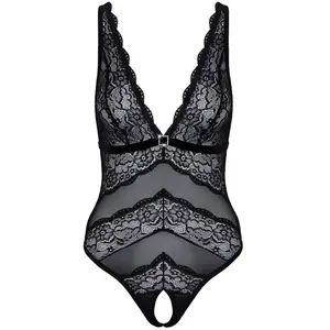 Cottelli Lingerie - Body Tout Usage avec Entrejambe Ouverte - NoirVendu parespaceplaisir