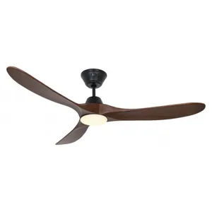Comparateur de prix : Casafan - Ventilateur de plafond Eco Genuino Noir & Noyer 152 avec led