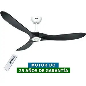 CASAFAN Ventilateur de plafond Eco Genuino DC 152 Blanc & Noir