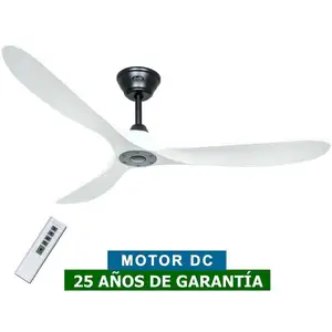 CASAFAN Ventilateur de plafond Eco Genuino DC 152 Noir & Blanc