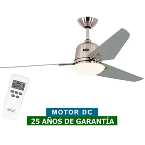Comparateur de prix : CasaFan Ventilateur de plafond Eco Aviatos argenté 132 cm