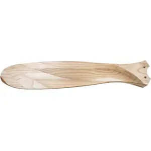 CASAFAN Unbekannt Ventilateur de Plafond Eco Genuino 122cm Chromé Bois NaturelVendu parluminaire