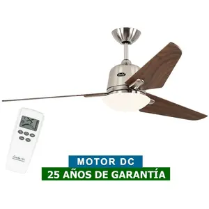 CASAFAN Ventilateur de plafond ECO Aviatos 132 BN NB Wing Nussbaum pas cher