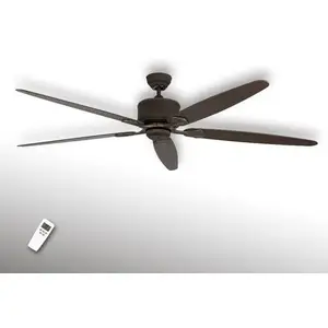 Comparateur de prix : CasaFan Ventilateur de plafond Eci Elements, 5 pales, brun