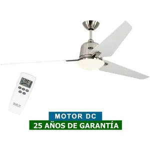 Ventilateur de plafond Casafan 516090 eco aviatos 162cm Moteur chrome brossé / blanc pas cher
