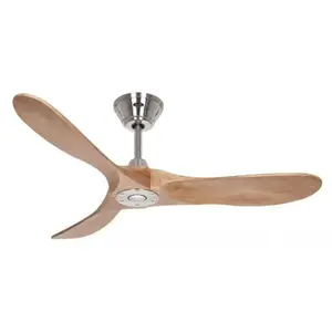Comparateur de prix : Casafan - Ventilateur De Plafond Eco Genuino Dc 122 Chrome-chêne